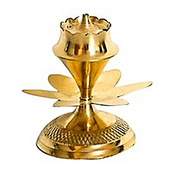 Brass Flower Agarbathi Stand Small Size