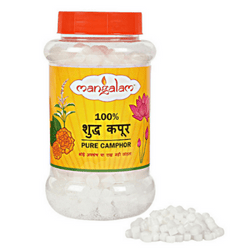 Mangalam Pure Camphor Round Tablets 200g Bottle