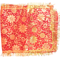 Red Cloth full flower Decorated Designer Chunri