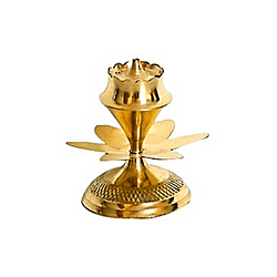 Brass Flower Agarbathi Stand Small Size