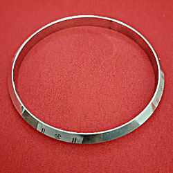 Brass Coated Curved Bracelet Small Size