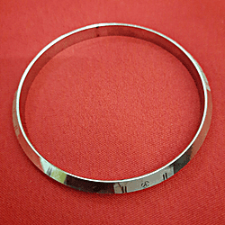 Brass Coated Curved Bracelet Small Size