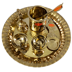 Brass Pooja Article Set