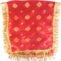 Red Cloth Gold zaree special flower designer Chunri