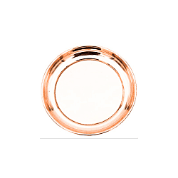 Brass Plain Plate for Regular Pooja/Prasadam Offering/Multipurpose