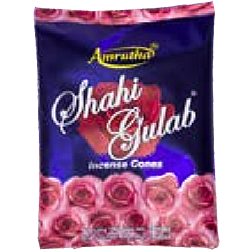 Amrutha Shahi Gulab Premium Dhoop Cones 35G Pouch