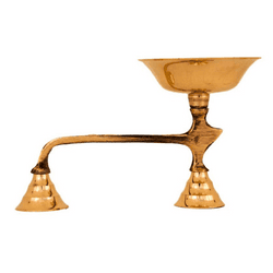 Brass Karpoora Harathi with Handle