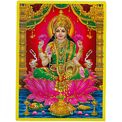 Goddess Lakshmi Devi Pocket Size Photo Card