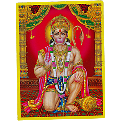 Lord Hanuman Pocket Size Photo Card