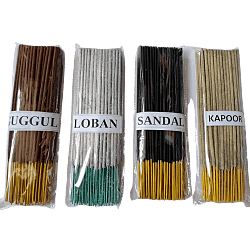 4 In 1 Scented Guggal,Karpoor,Sandal,Loban Fragrance Incense Sticks 200g x4 Pkts