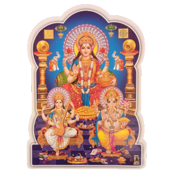 Goddess Lakshmi, Saraswathi, Lord Ganapathi Phot Sticker