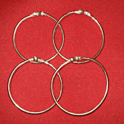 Brass Coared Bangles/Bracelets for Kids Pack of 4 Pcs (2 Pairs)