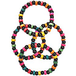 Multicolour Beads Bangles for Kids Pack of 4 (2 Pairs)