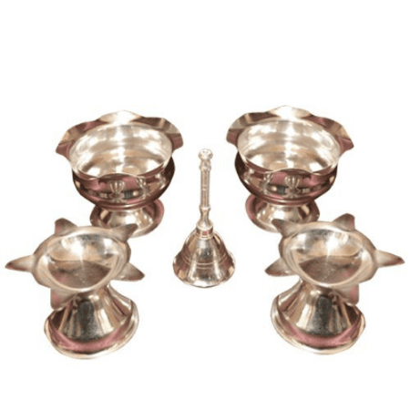 Mandhhiram Brand Combo Pooja Set (Pack Contains 5 Articles)